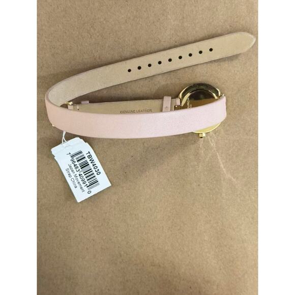 Tory Burch TBW4030 Reva Double Wrap Leather Strap Watch